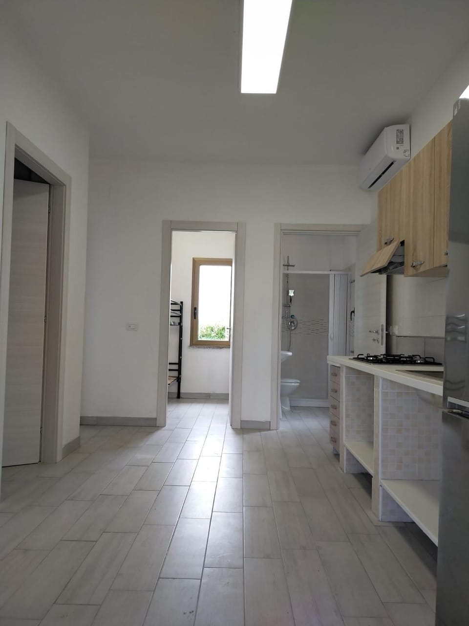 Kitchen or kitchenette, Living room, Dining area