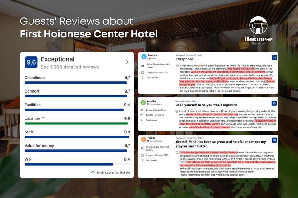 First Hoianese Center Hotel - Cultural Experiential Hotel Hostel in Hoi An