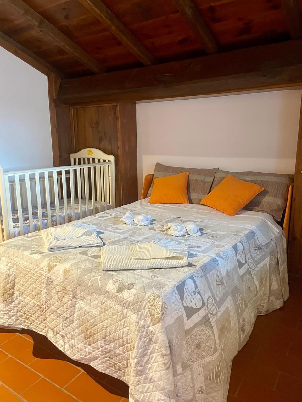 Living room, cot