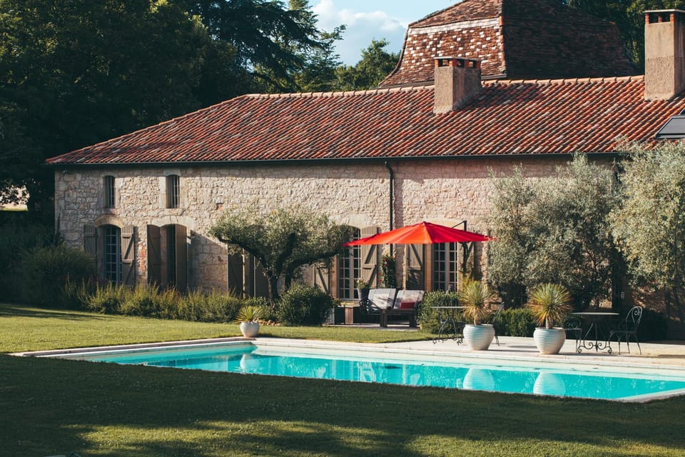 Property building, Patio, Garden view, Pool view