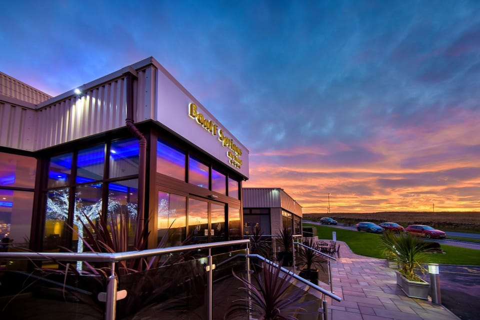 Facade/entrance, Sunset