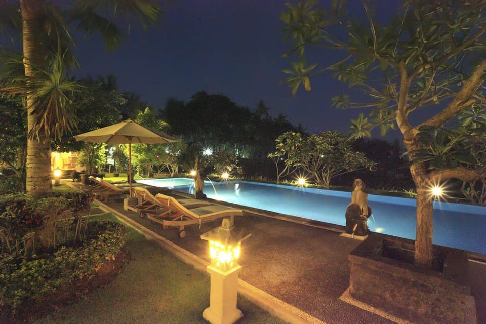 Night, Swimming pool
