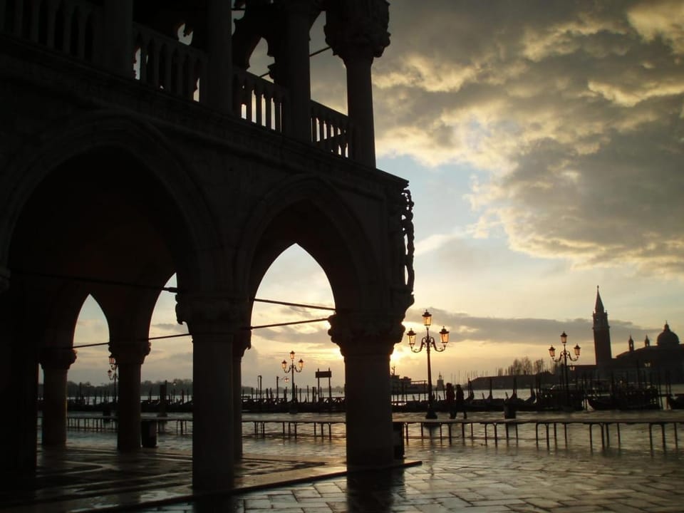 Nearby landmark, Sunset