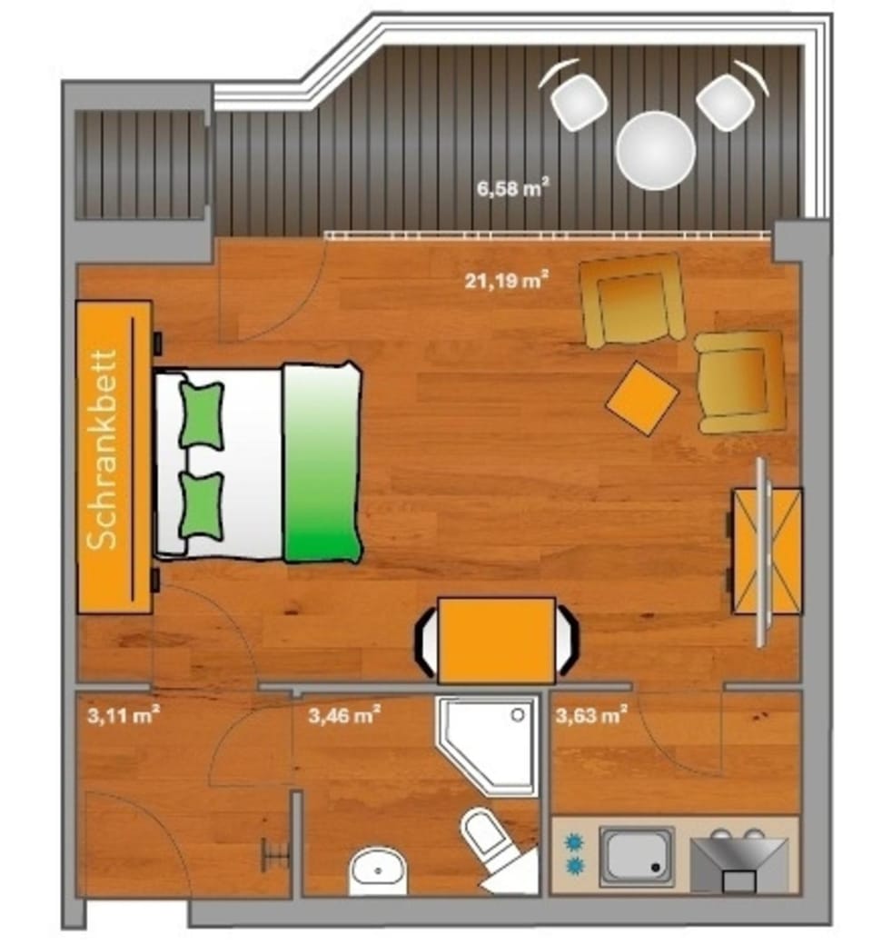 ancora Marina Haus 2 Nr 02, Typ 2 Apartment in Ostholstein