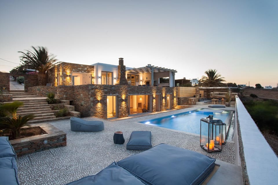 Property building, Swimming pool, Sunrise