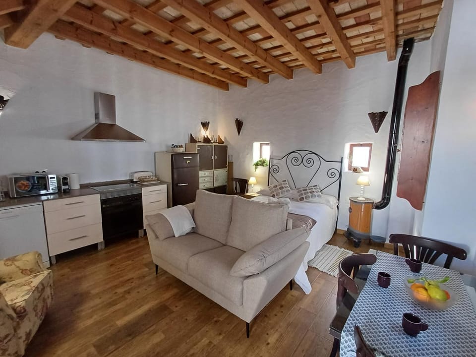 Kitchen or kitchenette, Living room, Seating area, Dining area, oven, stove