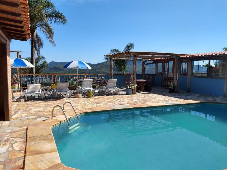 Natural landscape, Mountain view, Pool view