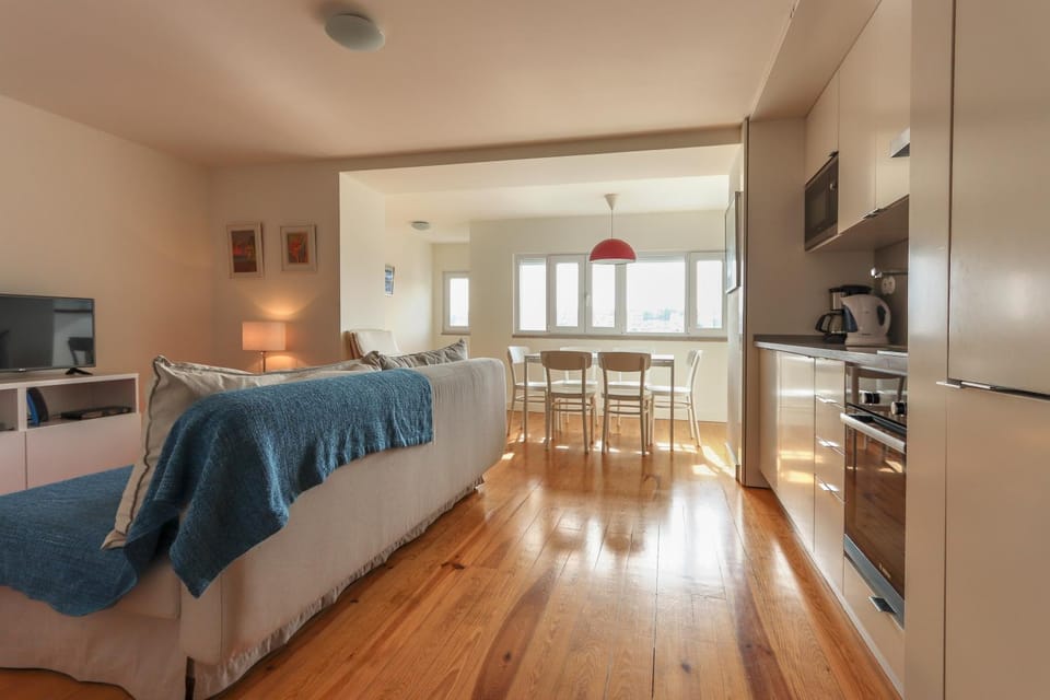 Kitchen or kitchenette, Living room, Dining area