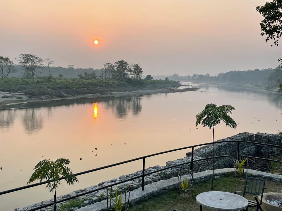 Day, Natural landscape, River view, Sunset
