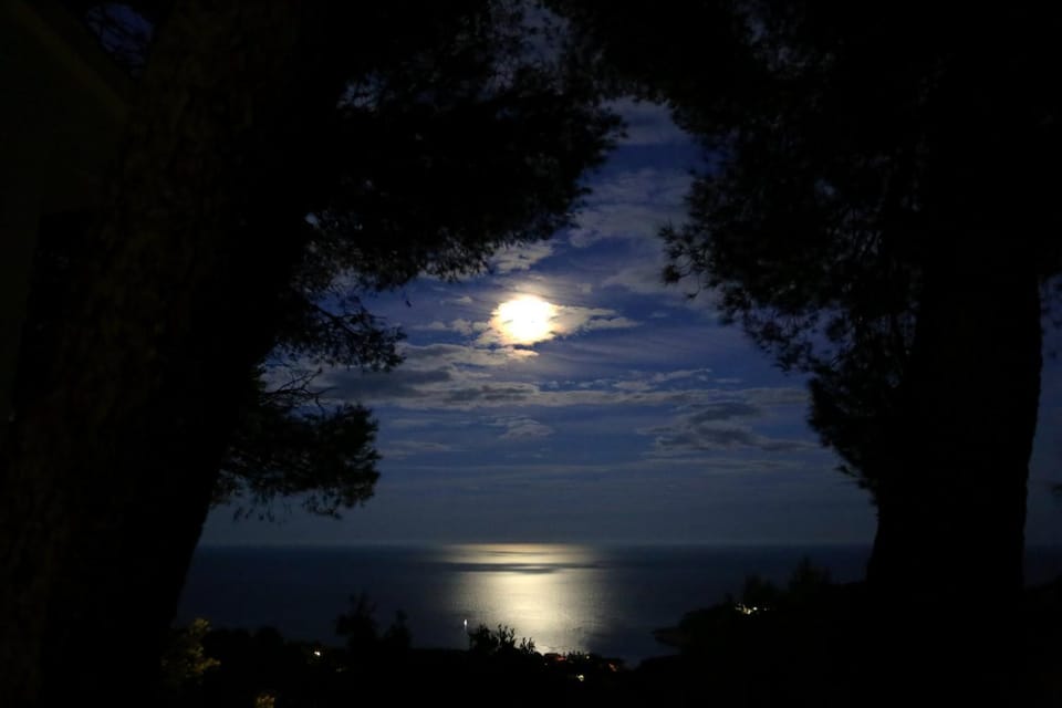 Night, Natural landscape, View (from property/room), Sea view