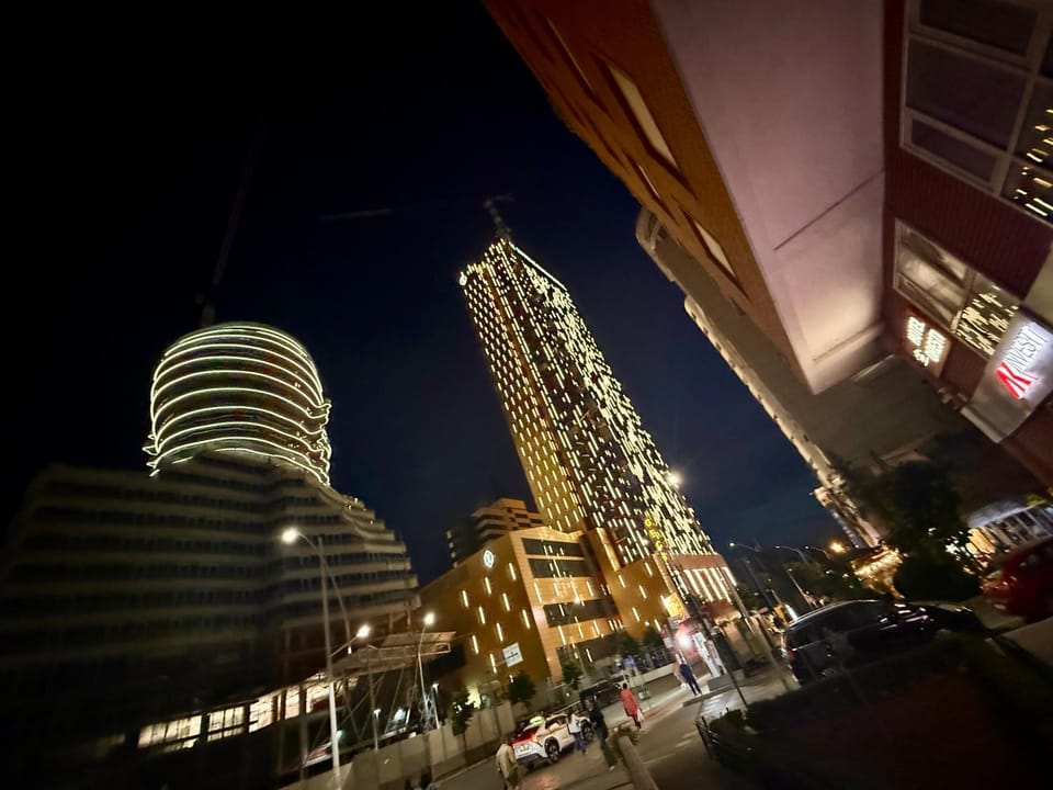 Property building, Night, City view, Location, Parking