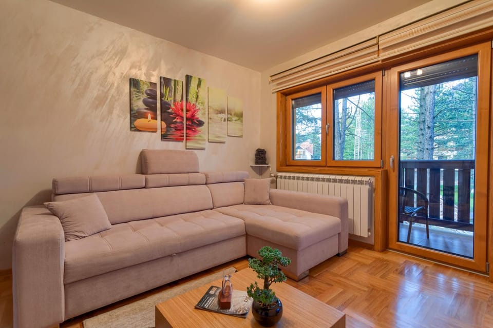 Living room, Seating area, Mountain view