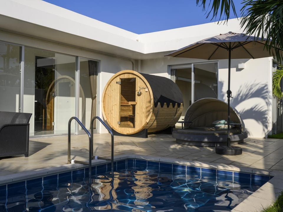 Sauna, Balcony/Terrace, Swimming pool