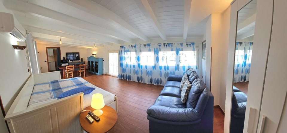Bed, TV and multimedia, Living room, Photo of the whole room, Seating area, Bedroom
