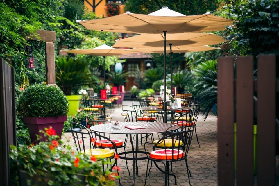 Patio, Spring, Day, Garden, Garden view