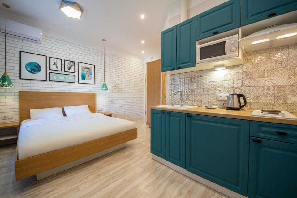 Kitchen or kitchenette, Photo of the whole room, Bedroom