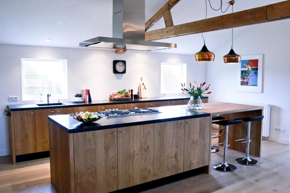 Natural landscape, Coffee/tea facilities, Kitchen or kitchenette, Garden view, Garden view