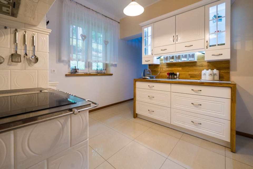 Kitchen or kitchenette, dishwasher, stove