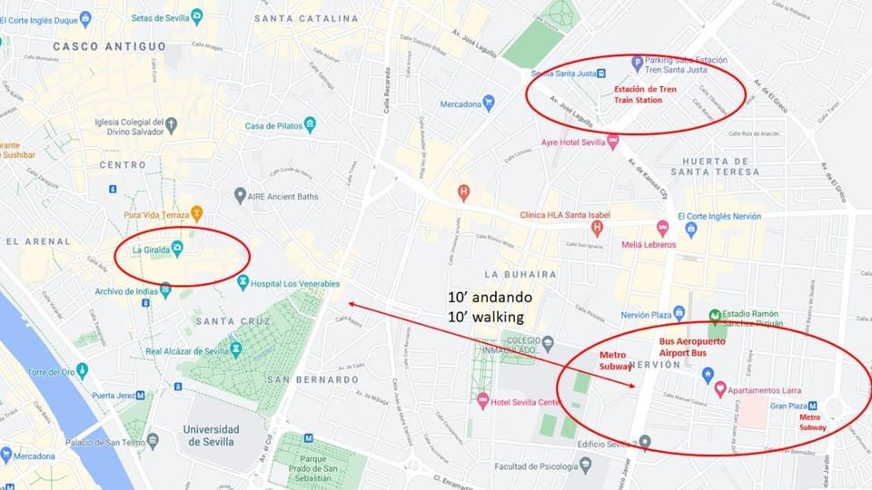 Larra Nervión Subway Tranvía Apartment in Seville