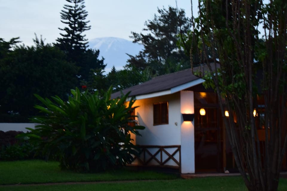 Garden, On site, Mountain view, Sunset