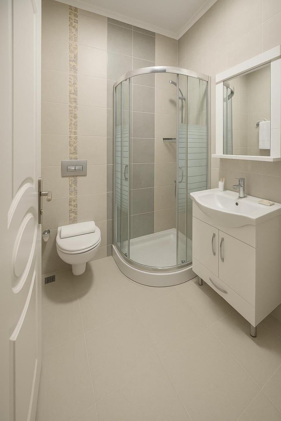 Shower, Toilet, Bathroom, towels