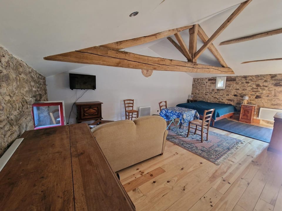 Communal lounge/ TV room, TV and multimedia, Living room, Photo of the whole room, Seating area, Dining area, Bedroom