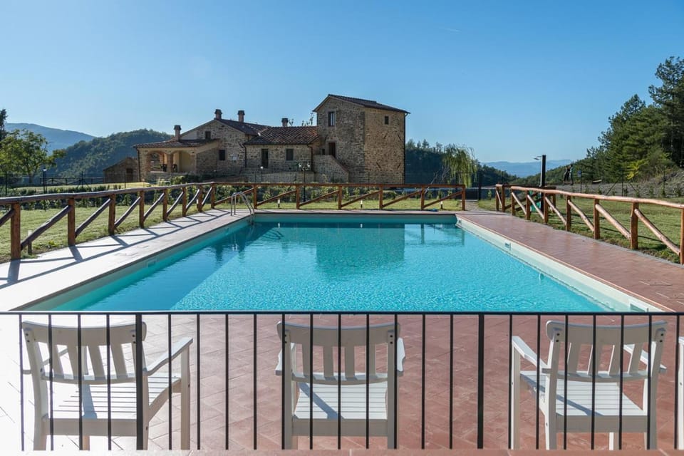 Natural landscape, Pool view, Swimming pool, sunbed