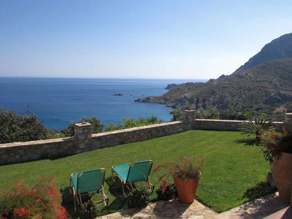 Natural landscape, Garden, Sea view