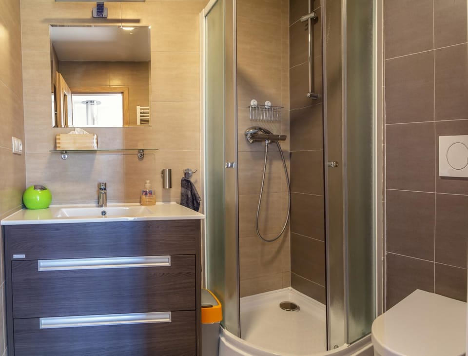 Shower, Toilet, Bathroom, towels