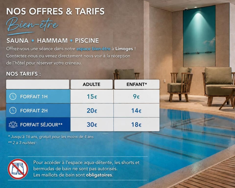 Brit Hotel Limoges Centre Gare - Hôtel & Spa Hotel in Limoges