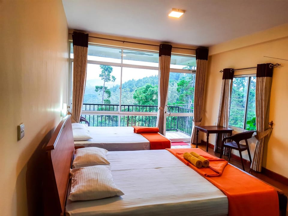 Bed, Photo of the whole room, Bedroom, Mountain view