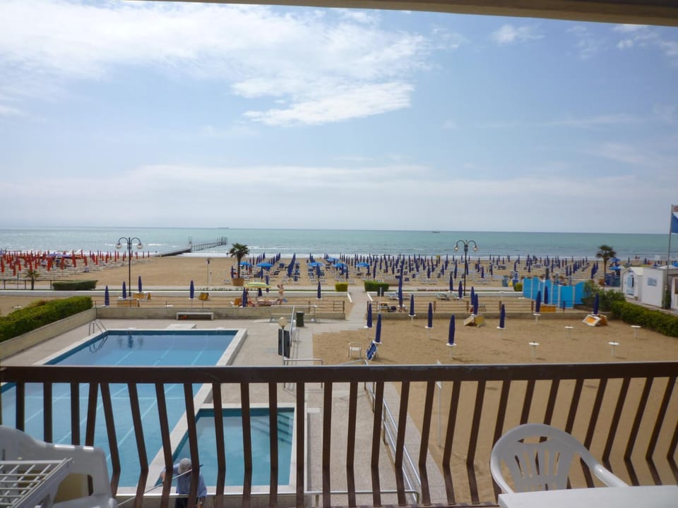 View (from property/room), Balcony/Terrace, Beach, Pool view, Sea view, Swimming pool
