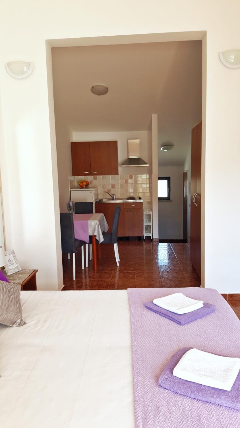 Kitchen or kitchenette, Dining area, Bedroom