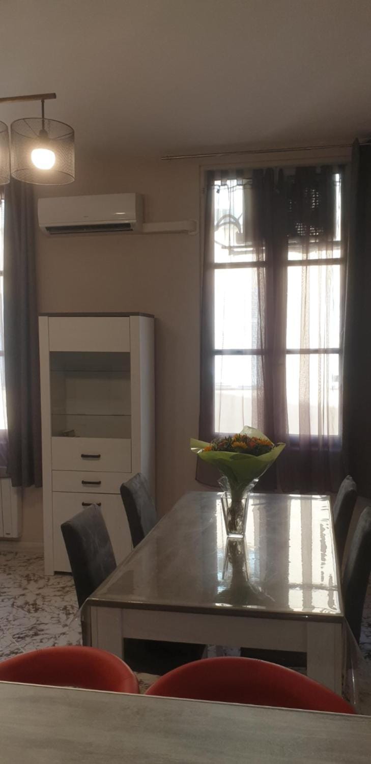 Dining area, air conditioner