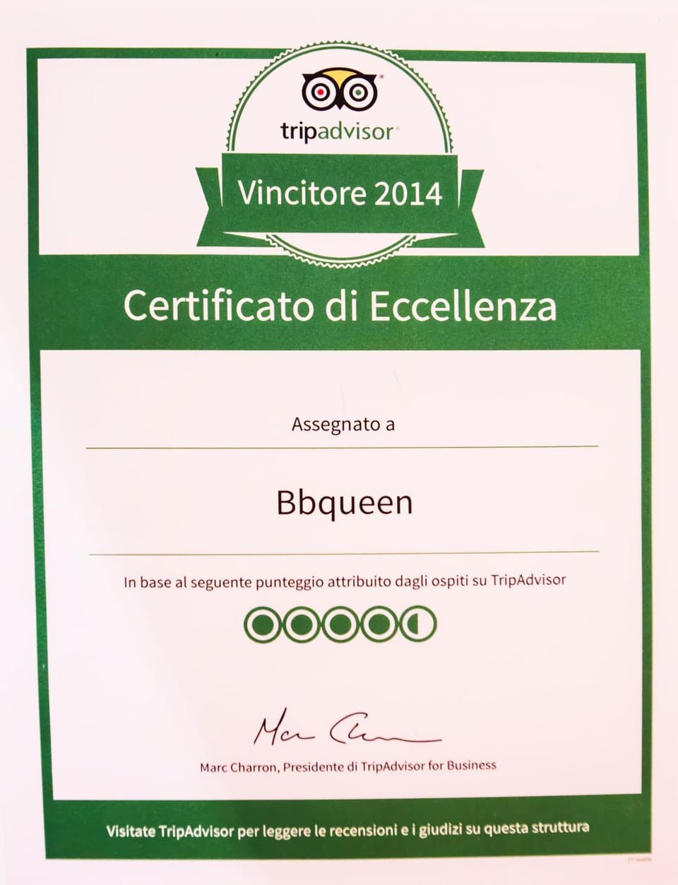 Certificate/Award