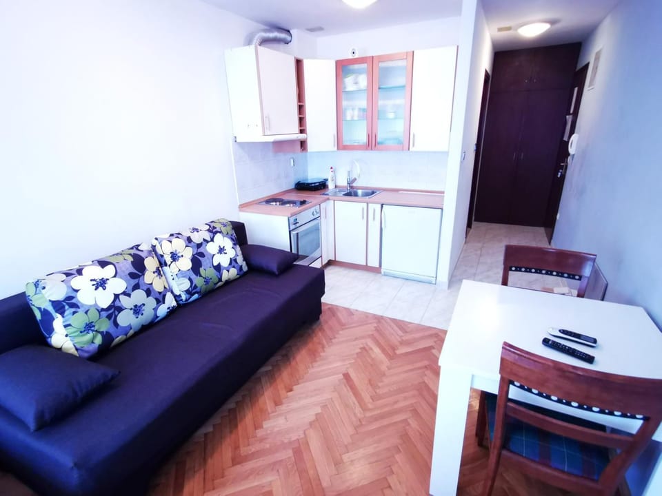 TV and multimedia, Kitchen or kitchenette, Living room, Seating area, Dining area, Bedroom