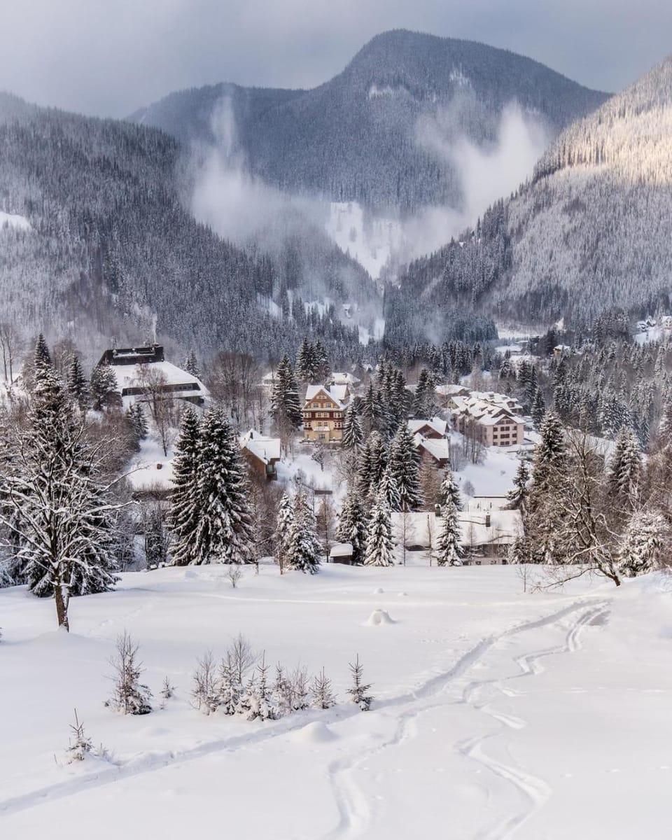 Winter, Mountain view