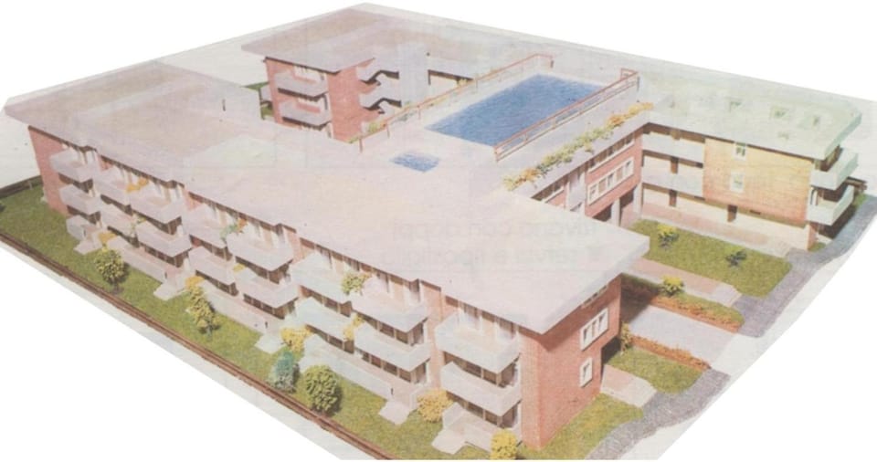 Bird's eye view, View (from property/room), Floor plan, Swimming pool, Swimming pool