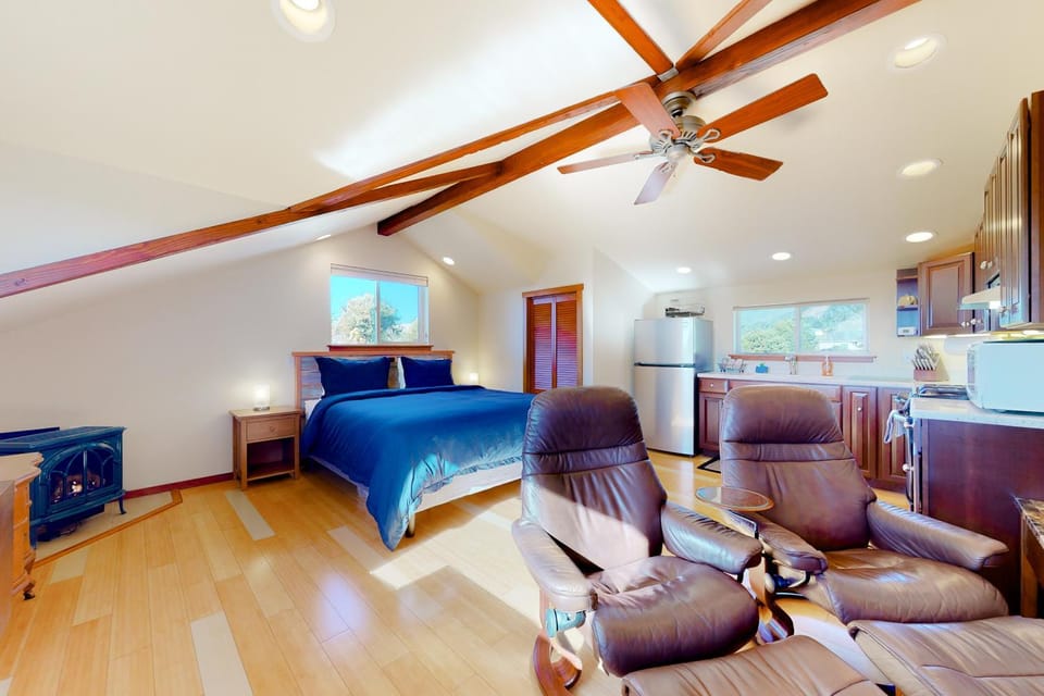 Oceanview Studio - Beach Fireplace & Deck House in Elk