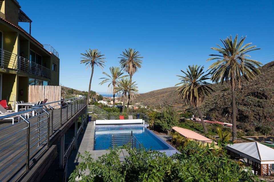 Natural landscape, Mountain view, Pool view, sunbed