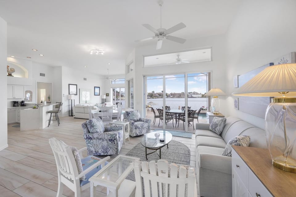 Waterfront home with views, pool and walk to beach House in Marco Island