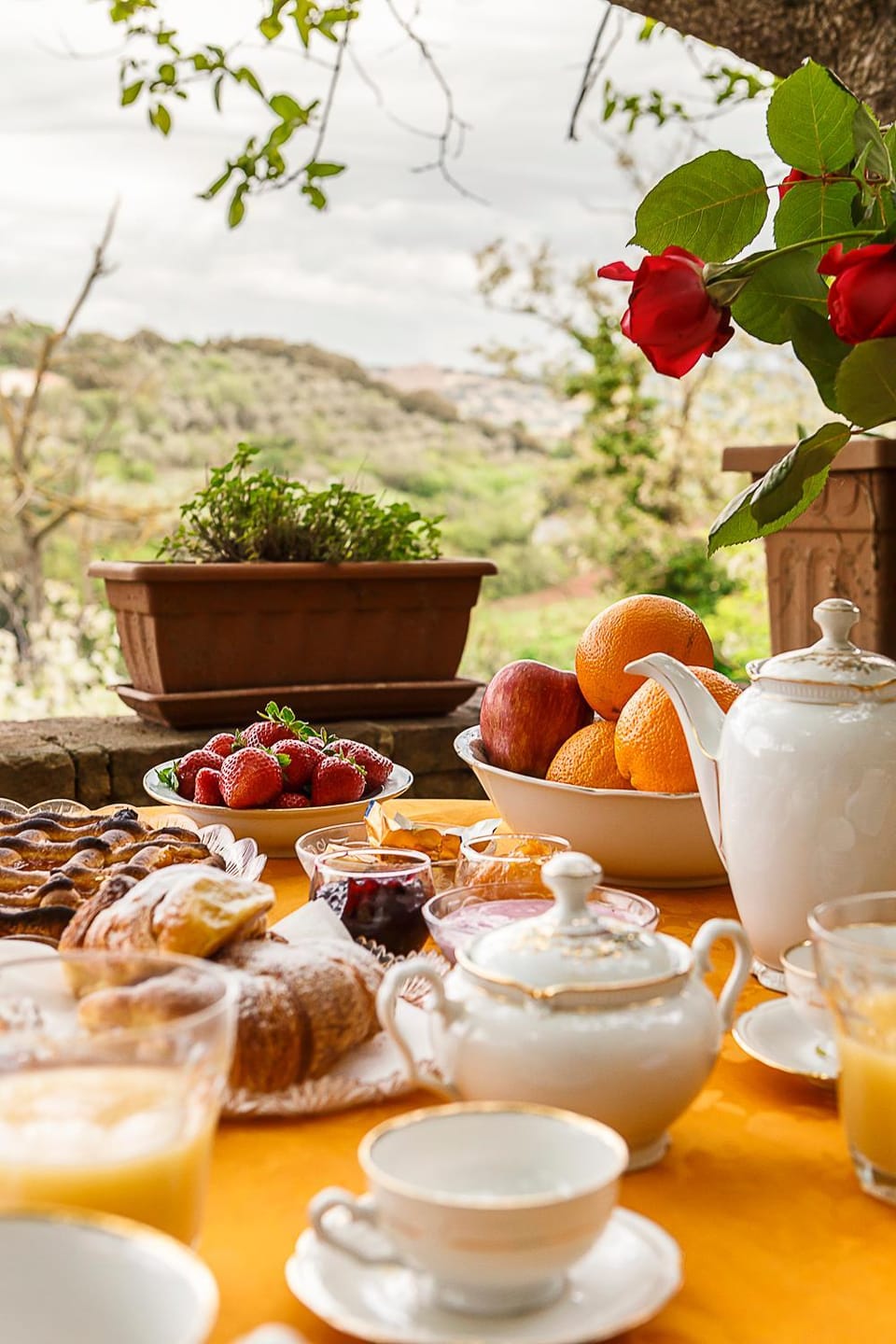 Garden, Italian breakfast