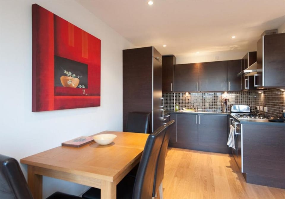 Kitchen or kitchenette, Living room, Dining area