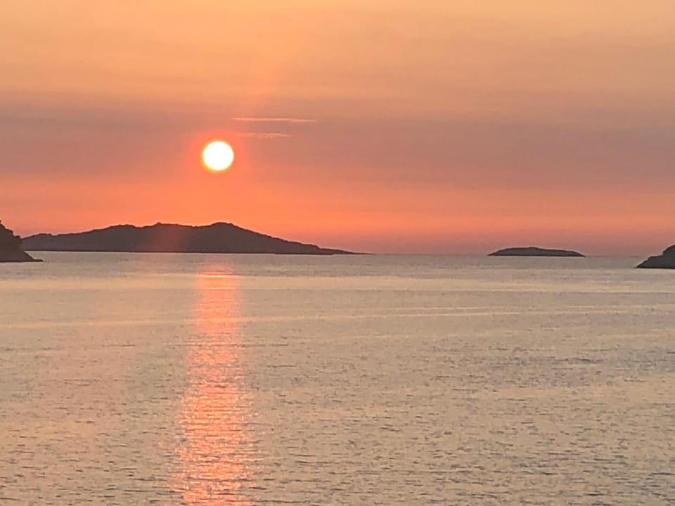 Natural landscape, Sea view, Sunset