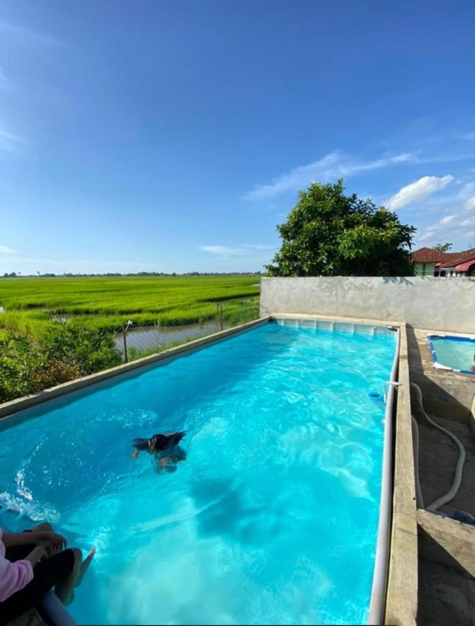 Natural landscape, Pool view, Swimming pool