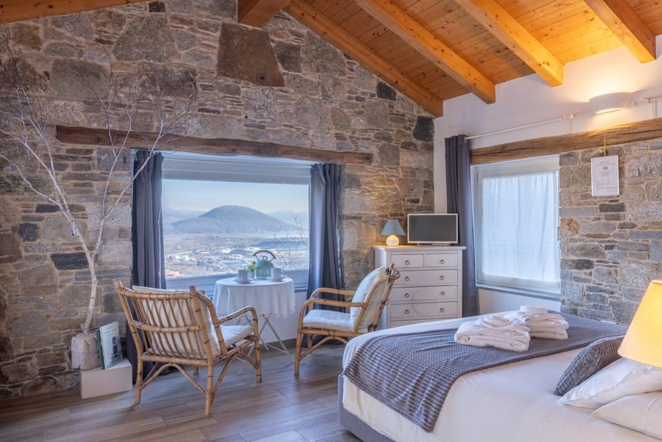 Bed, Natural landscape, Bedroom