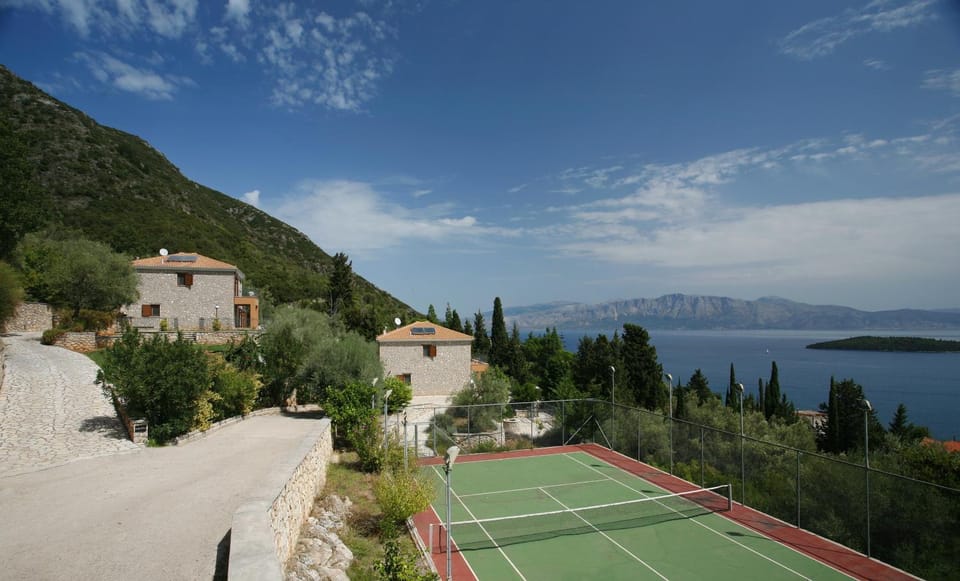 Natural landscape, Tennis court, Sea view
