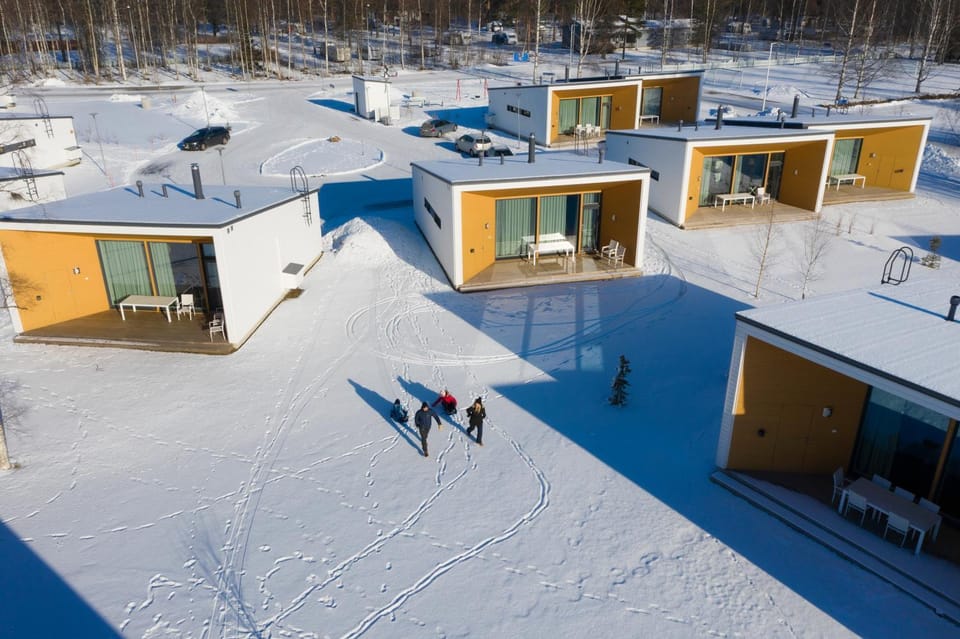 Bird's eye view, Winter, Family, Inner courtyard view