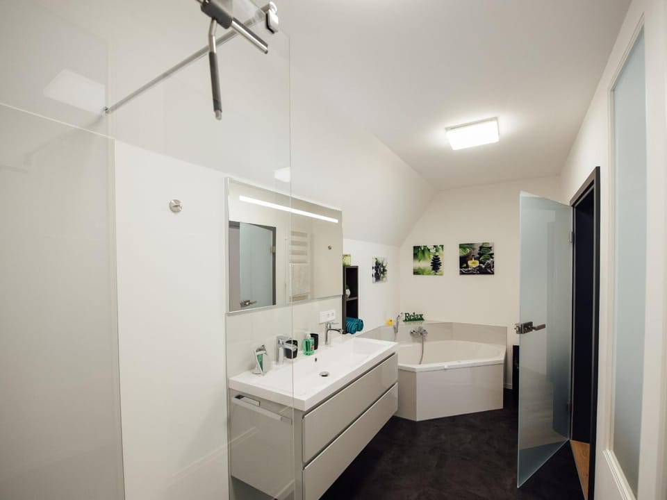 Bathroom, Living room