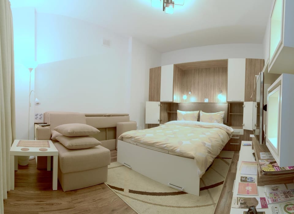 Bed, Living room, Bedroom
